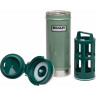 Термокружка Stanley Classic 0,47 л с кофе-прессом (10-01855-003), зелёная