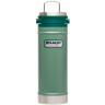 Термокружка Stanley Classic 0,47 л с кофе-прессом (10-01855-003), зелёная