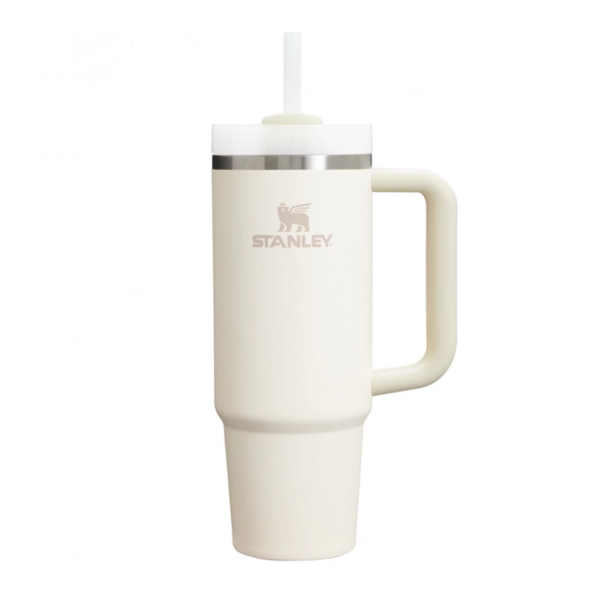 Термокружка Stanley Quencher H2.0 0,88 л с трубочкой, кремовая (10-11912-081)